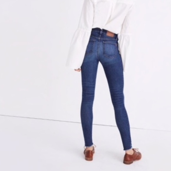 Madewell 9” High-Rise Skinny Jeans: Destructed - Picture 3 of 7